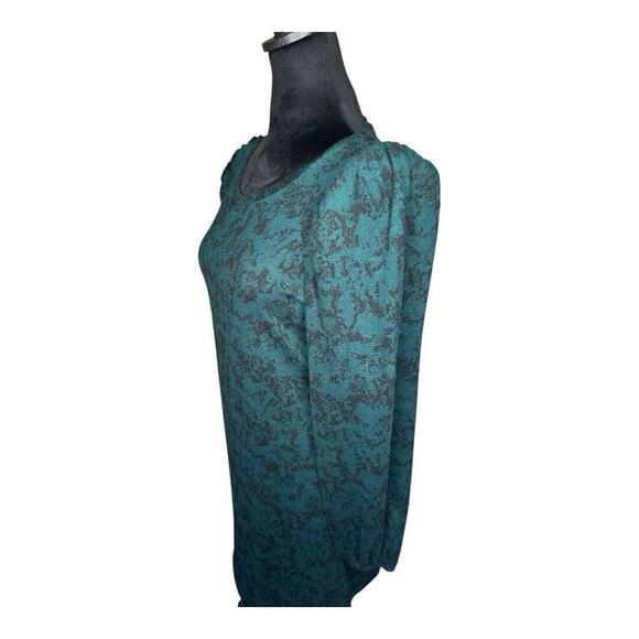 NWT Nine West Puff Long Sleeve Dress | Size M Green - Picture 10 of 13